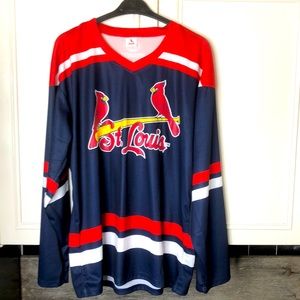 Fox Sports St Louis Cardinals long sleeve Jersey Mens size XL